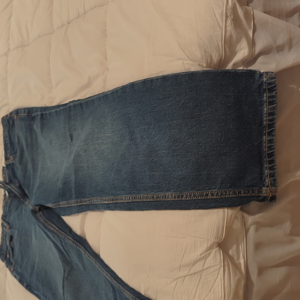 Women's On 34th high rise straight leg jean. Medium dark. Ntw - Picture 2 of 10